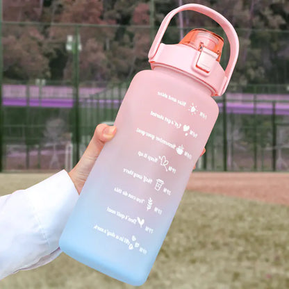 2L Capaciteit Water Bottle Straw Cup