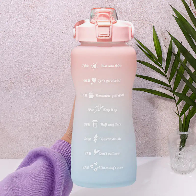 2L Capaciteit Water Bottle Straw Cup