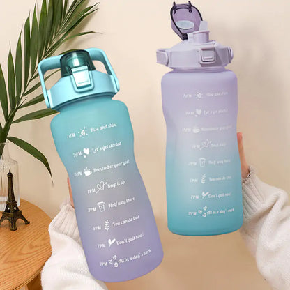 2L Capaciteit Water Bottle Straw Cup