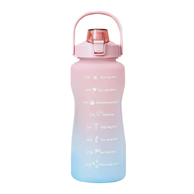 2L Capaciteit Water Bottle Straw Cup